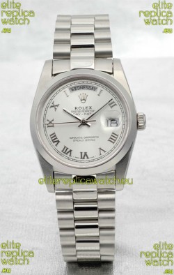 Rolex Day Date Silver Japanese Replica Watch