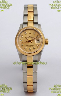 Rolex DateJust Two Tone Lady's Replica Watch