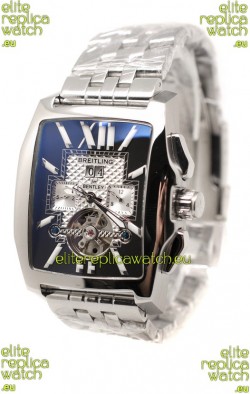 Breitling For Bentley Flying B Japanese Chronograph Watch in Dark Blue Dial