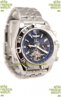 Breitling Chronograph Chronometre Replica Watch in Blue Dial