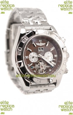 Breitling Chronograph Chronometre Replica Watch in Brown Dial