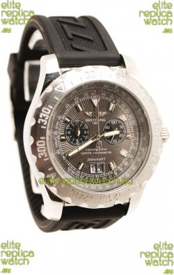 Breitling Chronograph Chronometre Replica Watch in Grey Dial