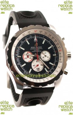Breitling Chrono-Matic Chronometre Japanese Replica Watch in Black Dial
