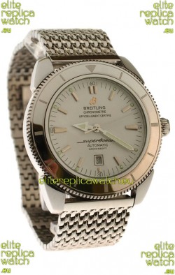Breitling Chronometre Japanese Replica Automatic Watch in White Dial