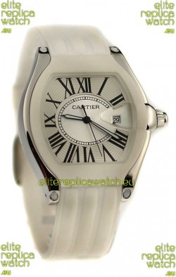 Cartier Roadster Japanese Replica Watch in White