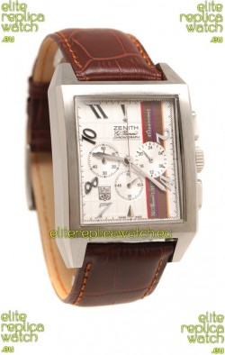 Zenith El Primero 40th Anniversary Chronograph Japanese Watch in White Dial