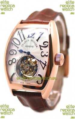 Franck Muller Aeternitas Tourbillon Swiss Replica Gold Watch 