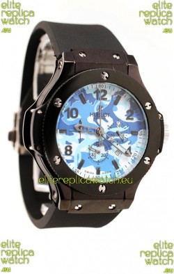 Hublot Big Bang Commando Blue Camouflage Japanese Watch