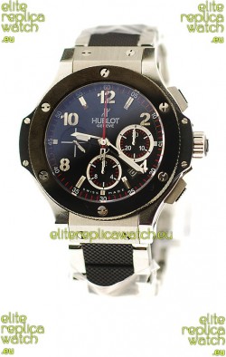 Hublot Big Bang Swiss Replica Watch in Steel/Rubber Strap