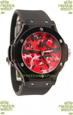 Hublot Big Bang Commando Red Camouflage Japanese Watch