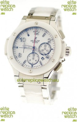 Hublot Big Bang Swiss Replica Watch in Steel/Rubber Strap