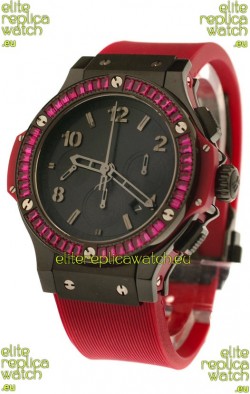 Hublot Black Big Bang Red Tutti Frutti Swiss Replica Watch