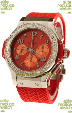 Hublot Big Bang White Baguette Diamonds Shaped Bezel