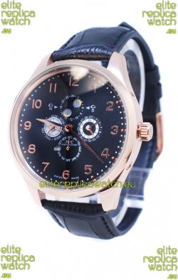 IWC Da Vinci Perpetual Calendar Chronograph Japanese Gold Watch
