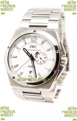 IWC Big Ingenieur Japanese Replica Steel Watch in White Dial