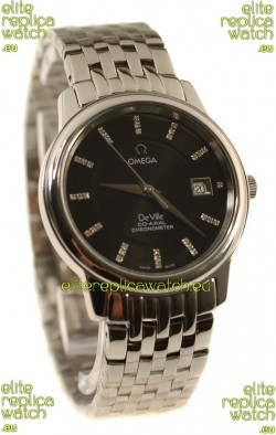 Omega Co-Axial Deville Japanese Steel Watch in Stick Markers