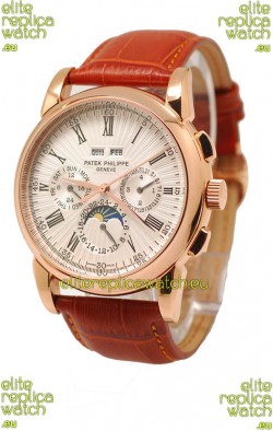 Patek Philippe Grand Complications Japanese Watch in White Dial