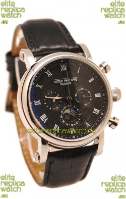 Patek Philippe Grand Complications Replica Watch in Black Dial