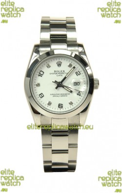 Rolex DateJust Mid-Sized Swiss Replica Silver Watch