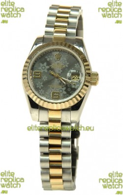 Rolex Floral Motif Datejust Ladies Replica Watch