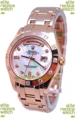 Rolex Day Date White Mother of Pearl Japanese Replica Watch