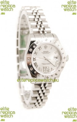 Rolex Datejust Silver Ladies Replica Watch