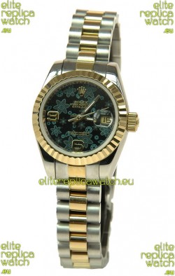 Rolex Floral Motif Datejust Ladies Replica Watch