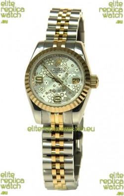 Rolex Floral Motif Datejust Ladies Replica Watch