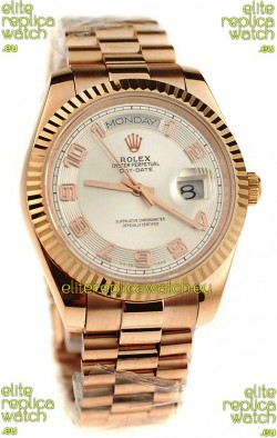 Rolex Day Date Pink Gold Japanese Replica Watch