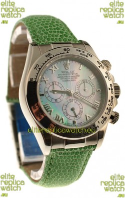 Rolex Daytona Cosmograph Swiss Replica Watch in Green Pearl Dial