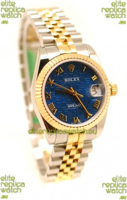 Rolex DateJust Mid-Sized Swiss Replica Two Tone Watch