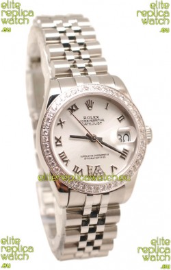 Rolex Oyster Perpetual Datejust Diamonds VI Swiss Replica Watch -36MM