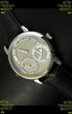 Alange Sohne Dual Sub Dials Japanese Watch Black Strap
