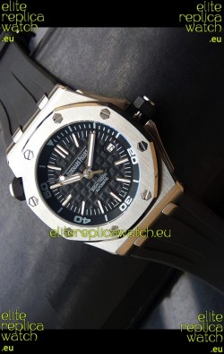 Audemars Piguet Scuba Japanese Replica Watch Black Dial