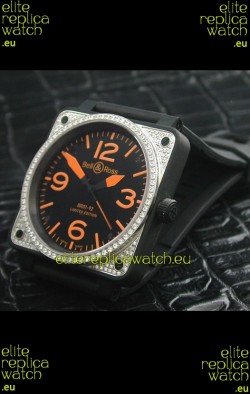 Bell and Ross BR01 92 Swiss Watch with Diamonds Bezel