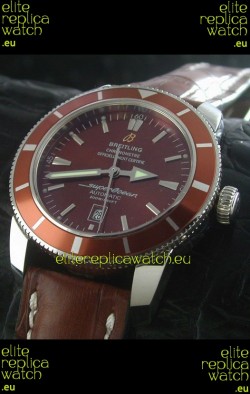 Breitling Superocean Swiss Replica Watch in Brown Dial