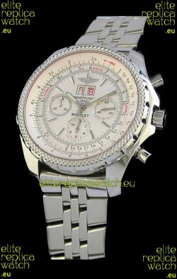Breitling Bentley 6.75 in Swiss Replica Watch in Off White Dial