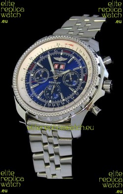Breitling Bentley 6.75 in Swiss Replica Watch in Blue Dial