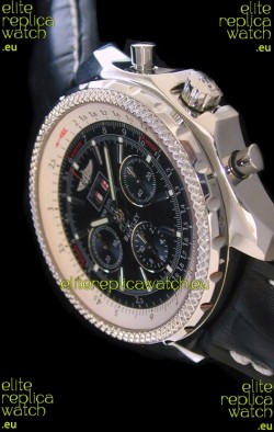 Breitling Bentley 6.75 in Swiss Replica Watch in Black Dial