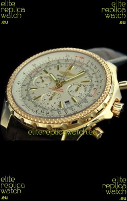Breitling Bentley Swiss Replica Watch in White Dial