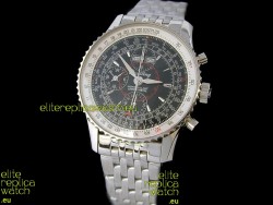 Breitling Navitimer World Swiss Replica Watch in Black Dial