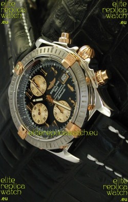 Breitling Windrider Swiss Replica Watch in Black Dial Steel Case