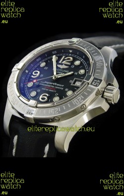 Breitling Superocean Steelfish Swiss Replica Watch in Black Dial