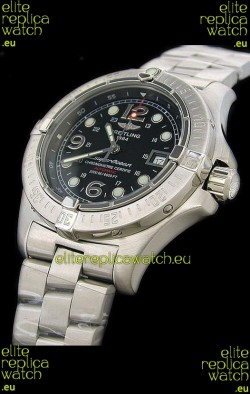 Breitling Superocean Steelfish Swiss Replica Watch in Black Dial