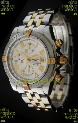 Breitling Chronomat Evolution Swiss Replica Watch in White Dial