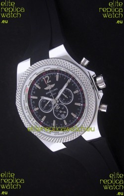 Breitling Bentley Chronograph Japanese Replica Watch in Black Dial