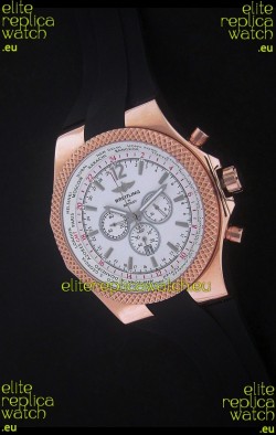 Breitling Bentley Chronograph Japanese Replica Watch in White Dial