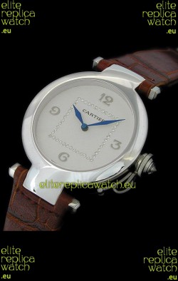 Cartier Pasha de Swiss Replica Automatic Watch in White Dial