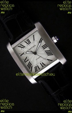 Cartier Tank 100 Japanese Replica Watch in White Dial