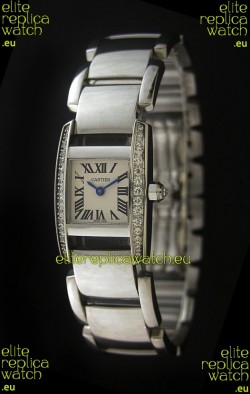 Cartier Tankissime Ladies Replica Watch in White Dial